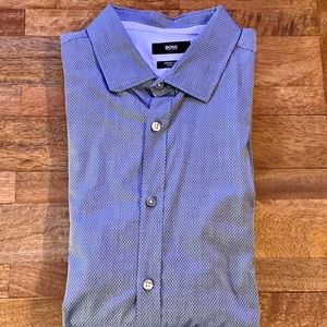 Hugo Boss Regular Fit Stretch Button Down Shirt